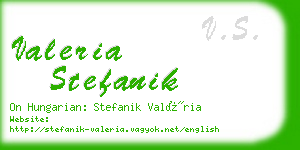 valeria stefanik business card